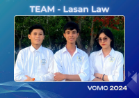 Đội thi LASAN LAW - Khoa KHXH&NV xuất sắc giành giải 