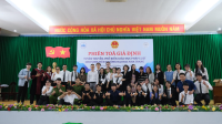 Hoạt động "Phiên tòa giả định năm 2023" tổ chức tại Trường Đại học Nha Trang