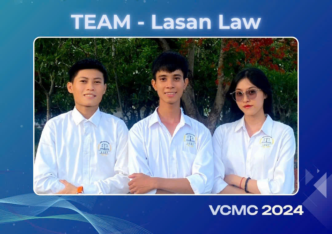 Đội thi LASAN LAW - Khoa KHXH&NV xuất sắc giành giải "Đội thi ấn tượng vòng loại" trong cuộc thi Hòa giải thương mại Việt Nam VCMC 2024